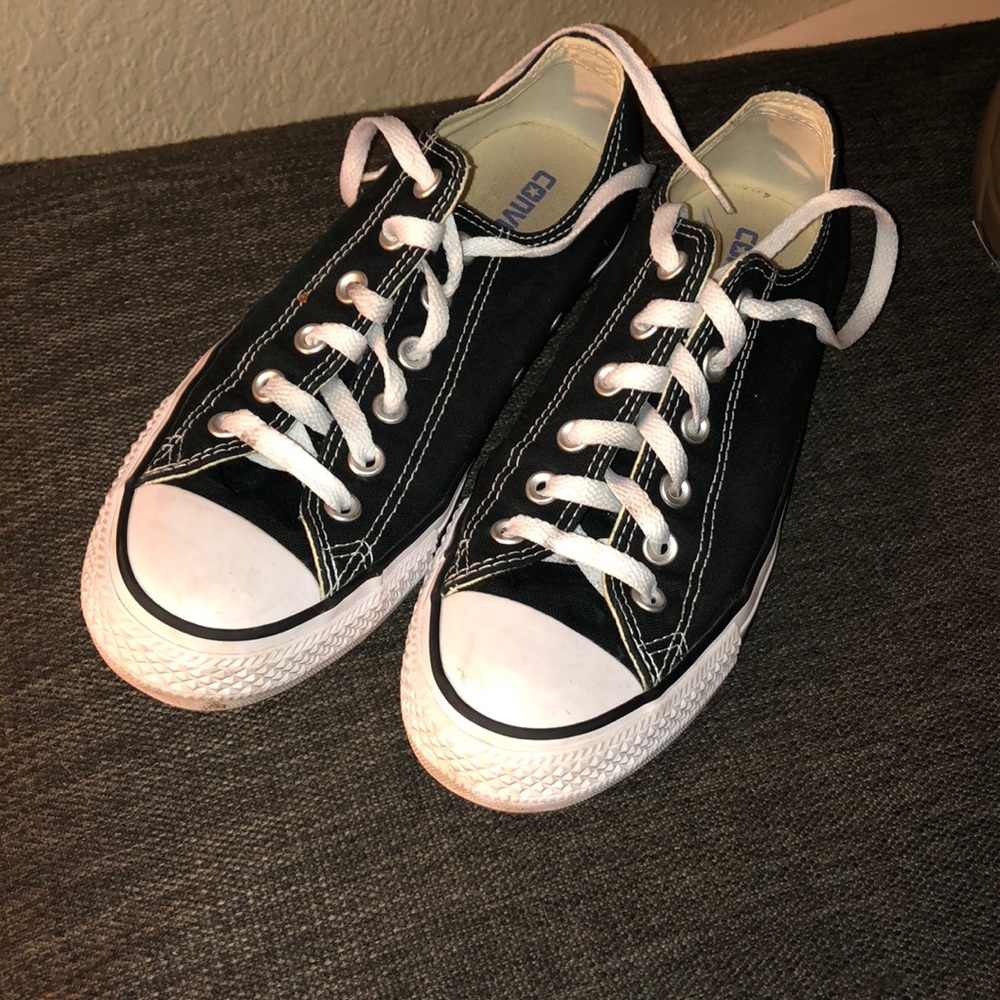 Black and white Converse